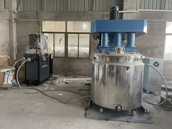 仿石漆生產物料混合反應釜專用油溫機